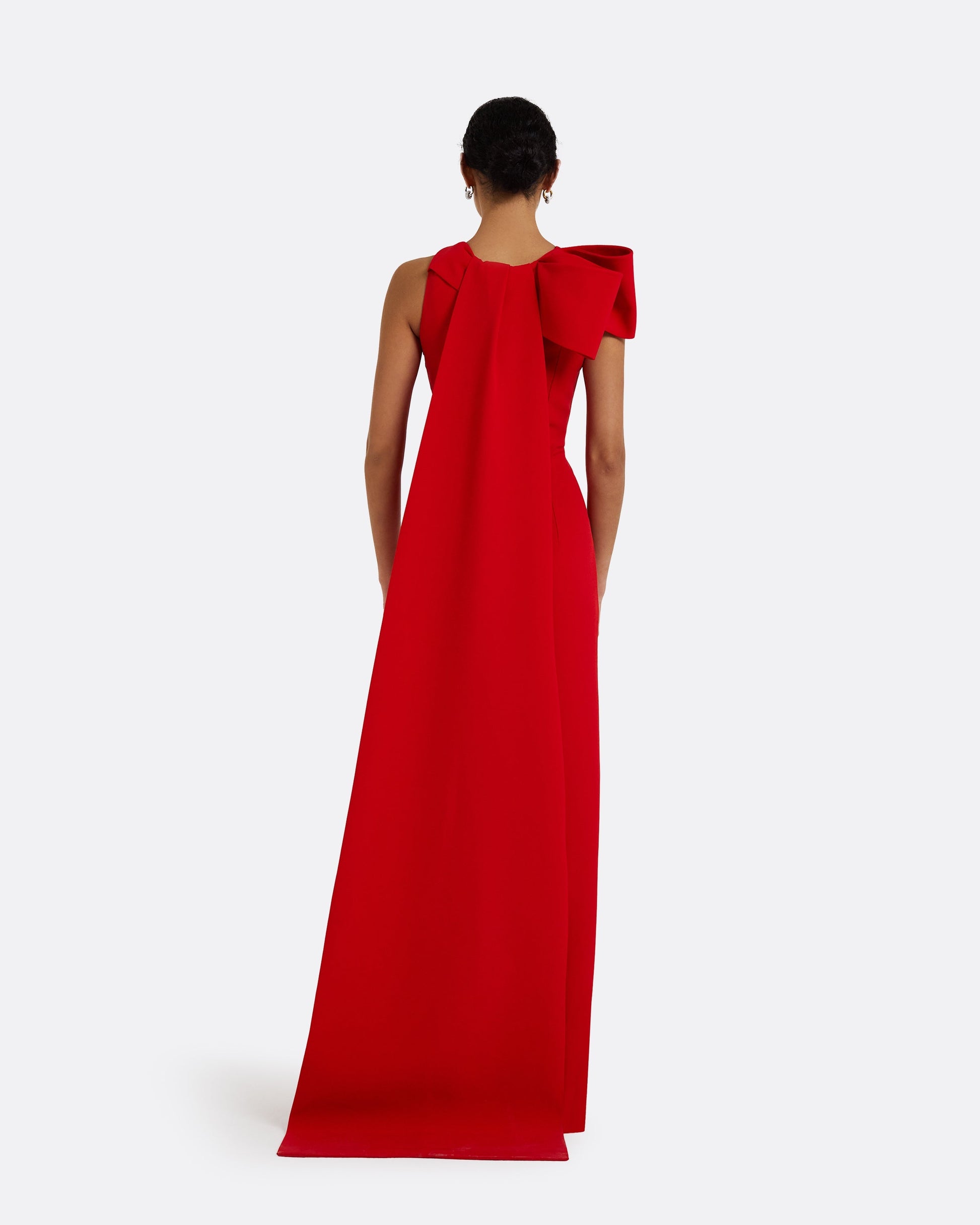 safiyaa red dress Celestia Cherry Red Long Dress Safiyaa London