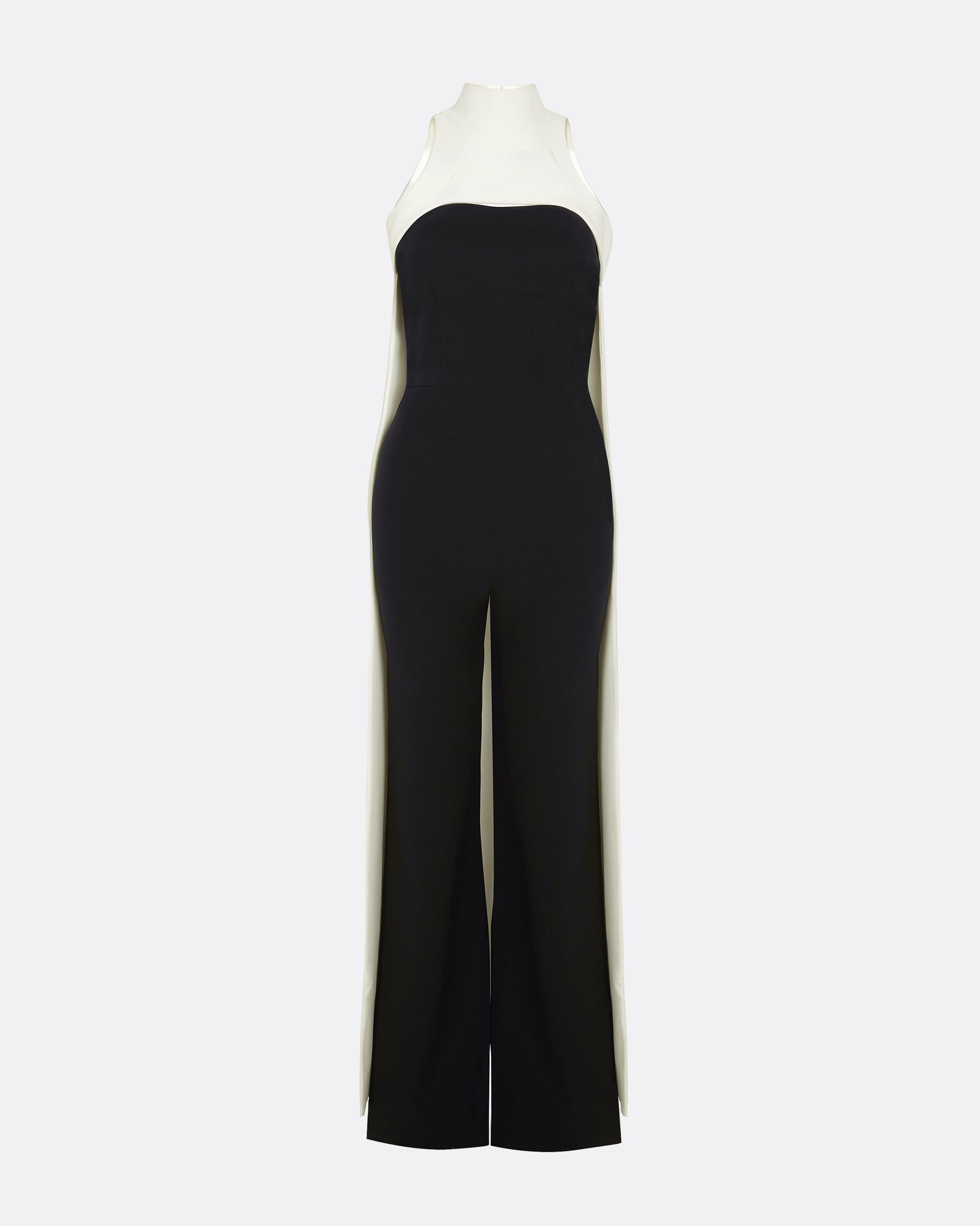Miho Ivory Harness & Takayama Black Jumpsuit – Safiyaa London