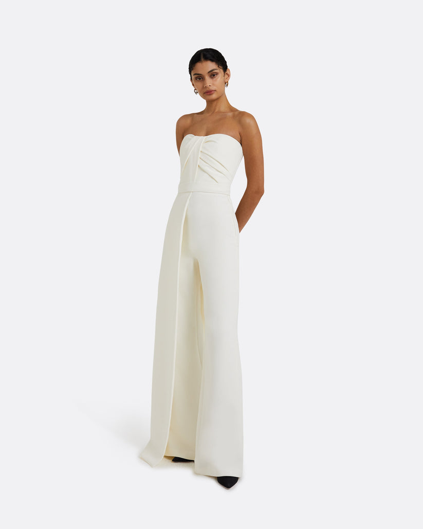 Remi Strapless Jumpsuit Ivory main image 0