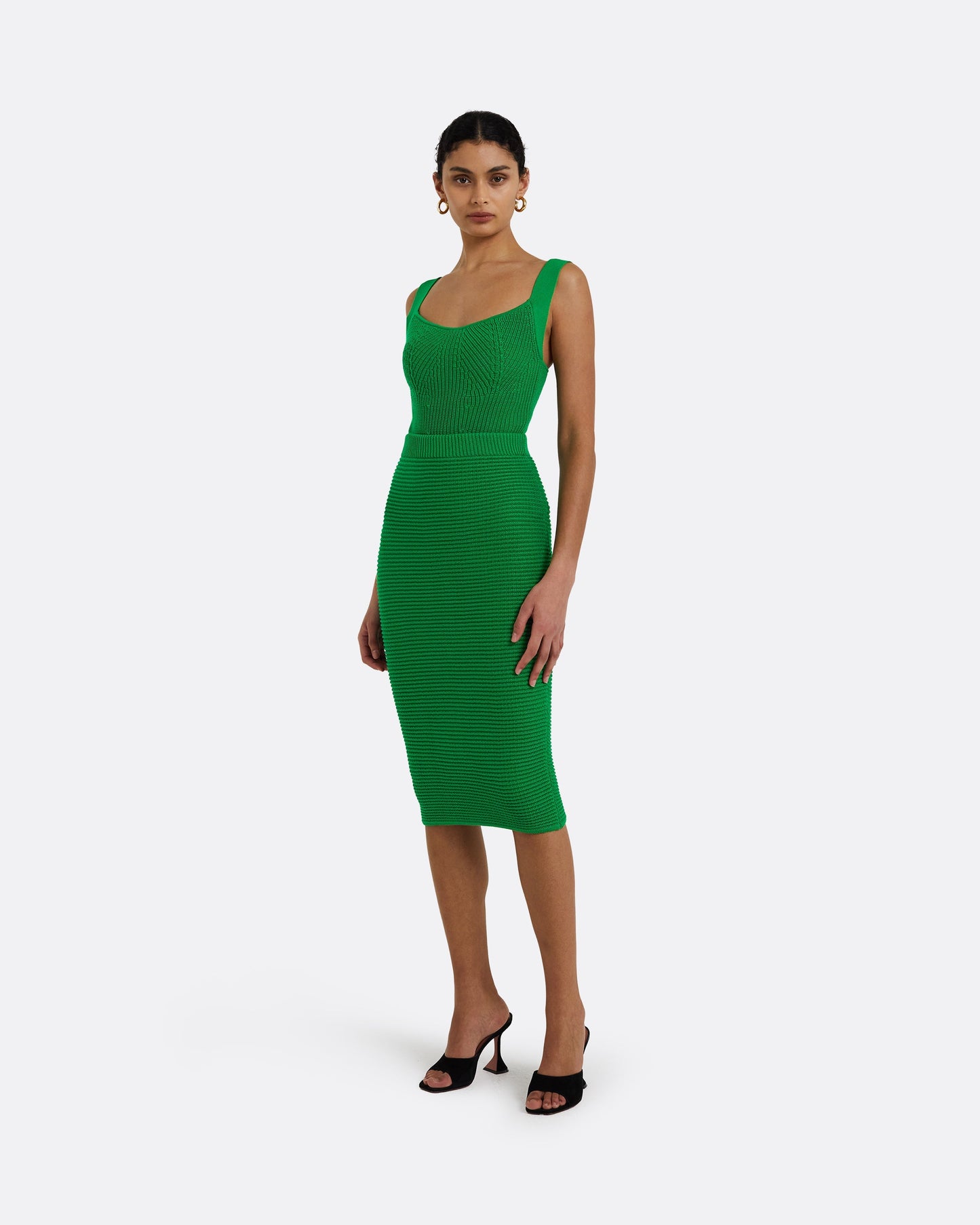 Amal Emerald Crochet Top