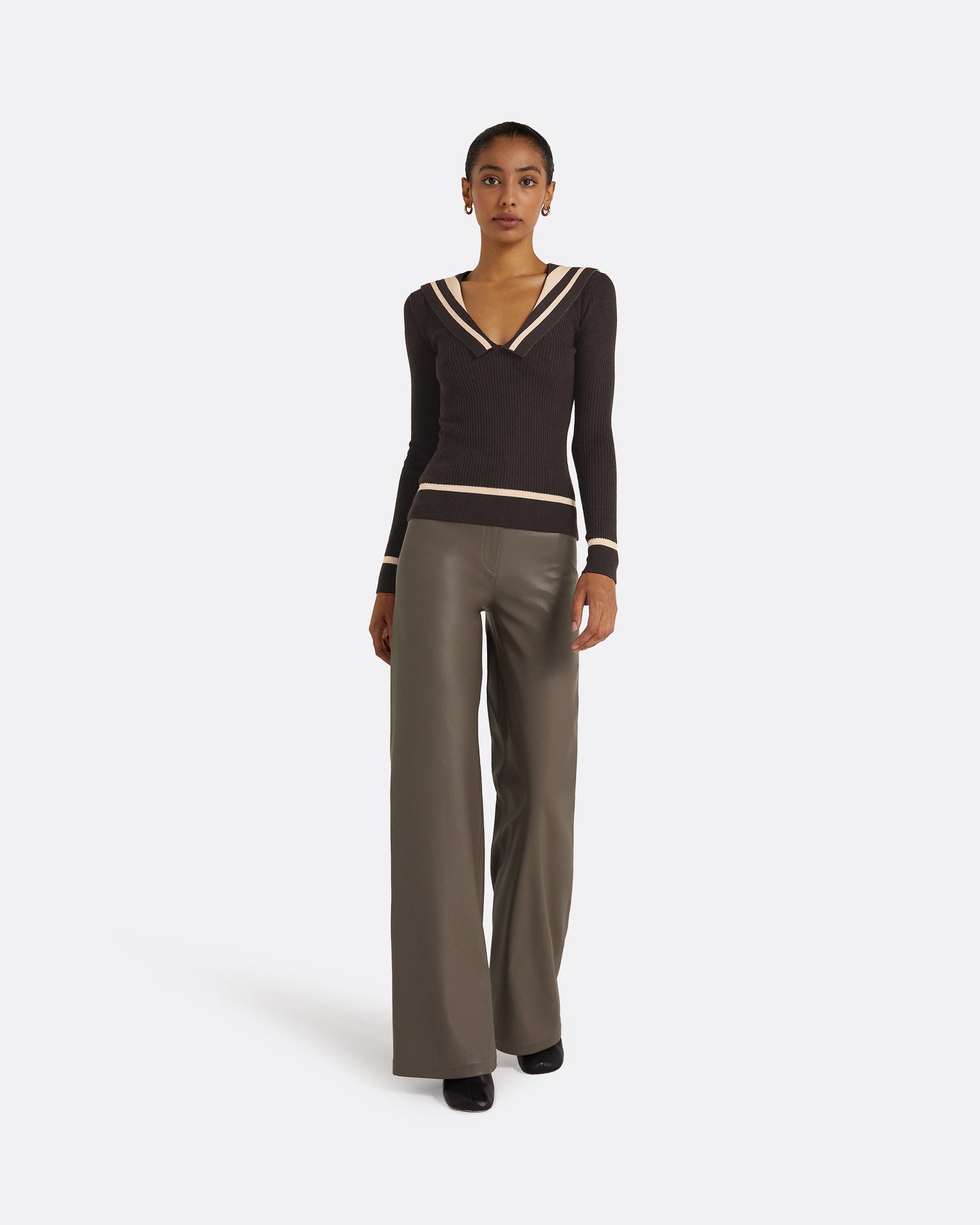 Odette Dark Mocha & Powder Knit