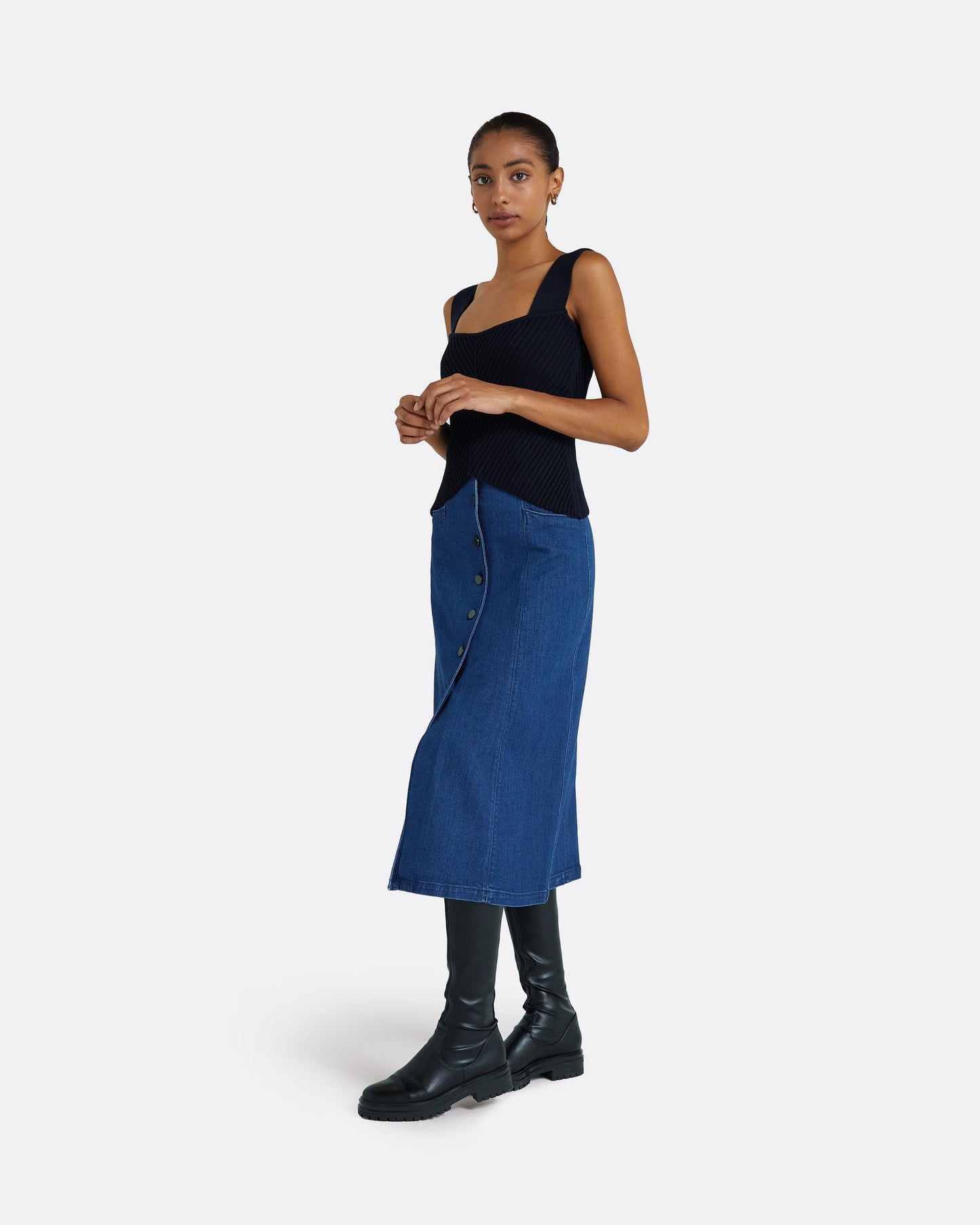 Audrey Navy Knit