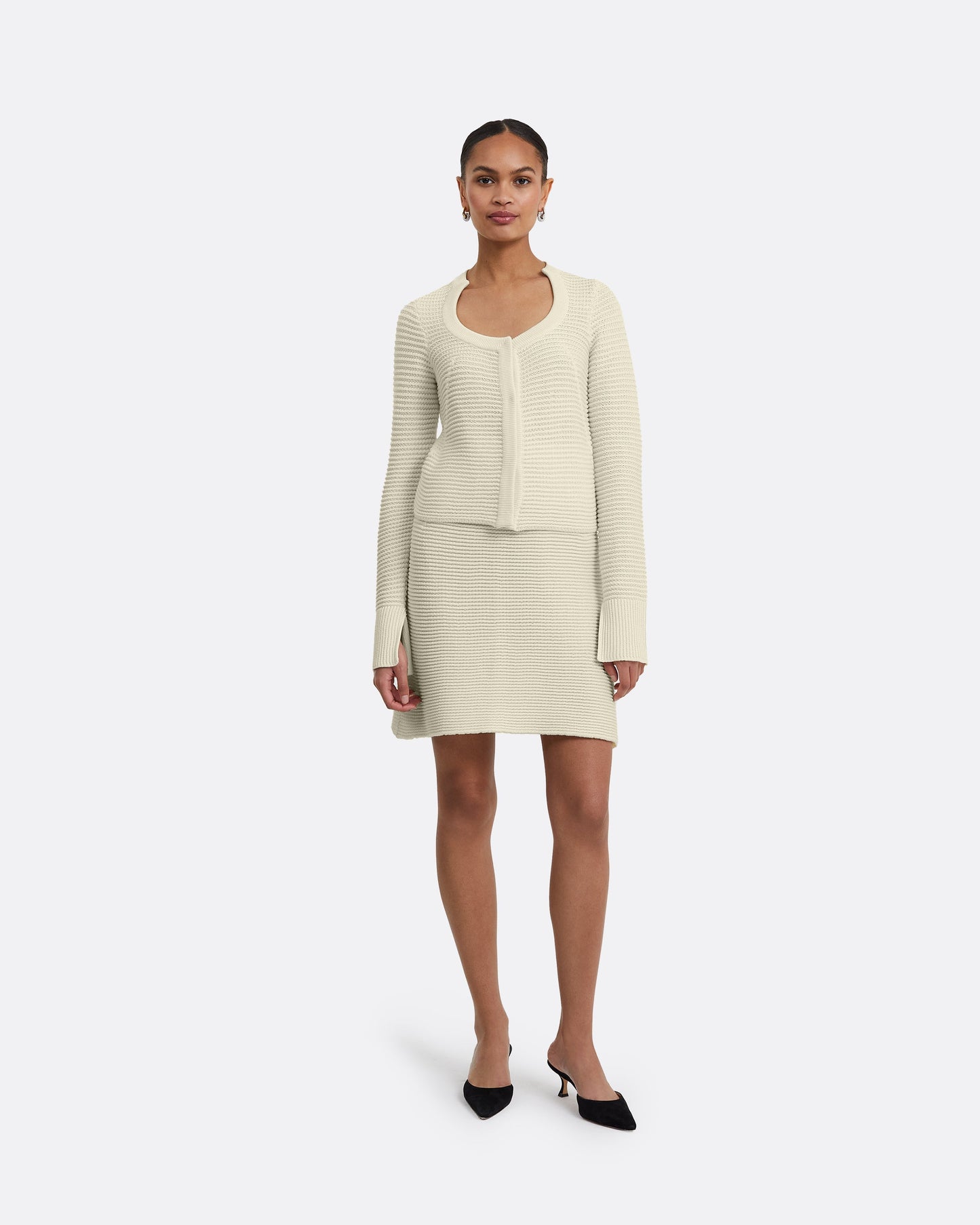 Kelly Ivory Crochet Skirt