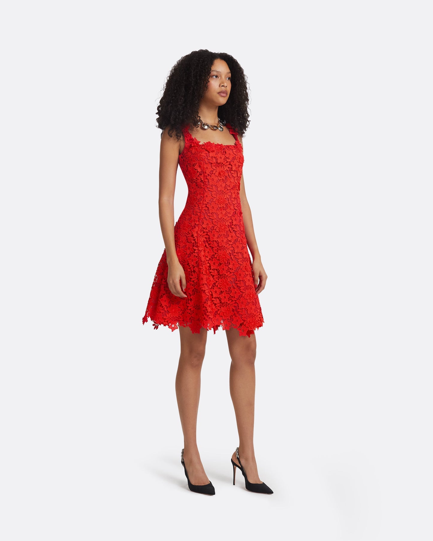 Marrie Lacquer Red Short Dresses
