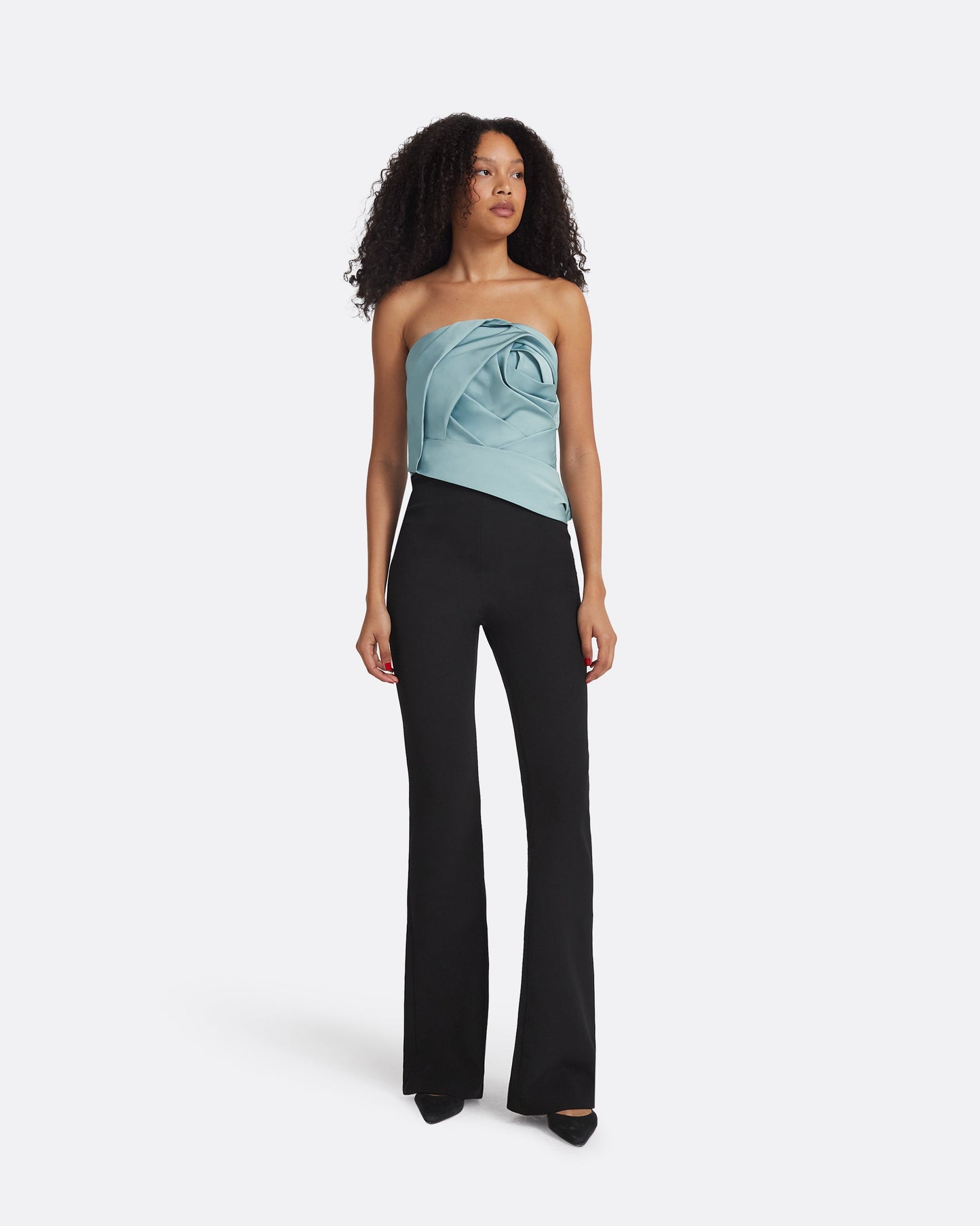 Olivina Black & Spearmint Jumpsuit