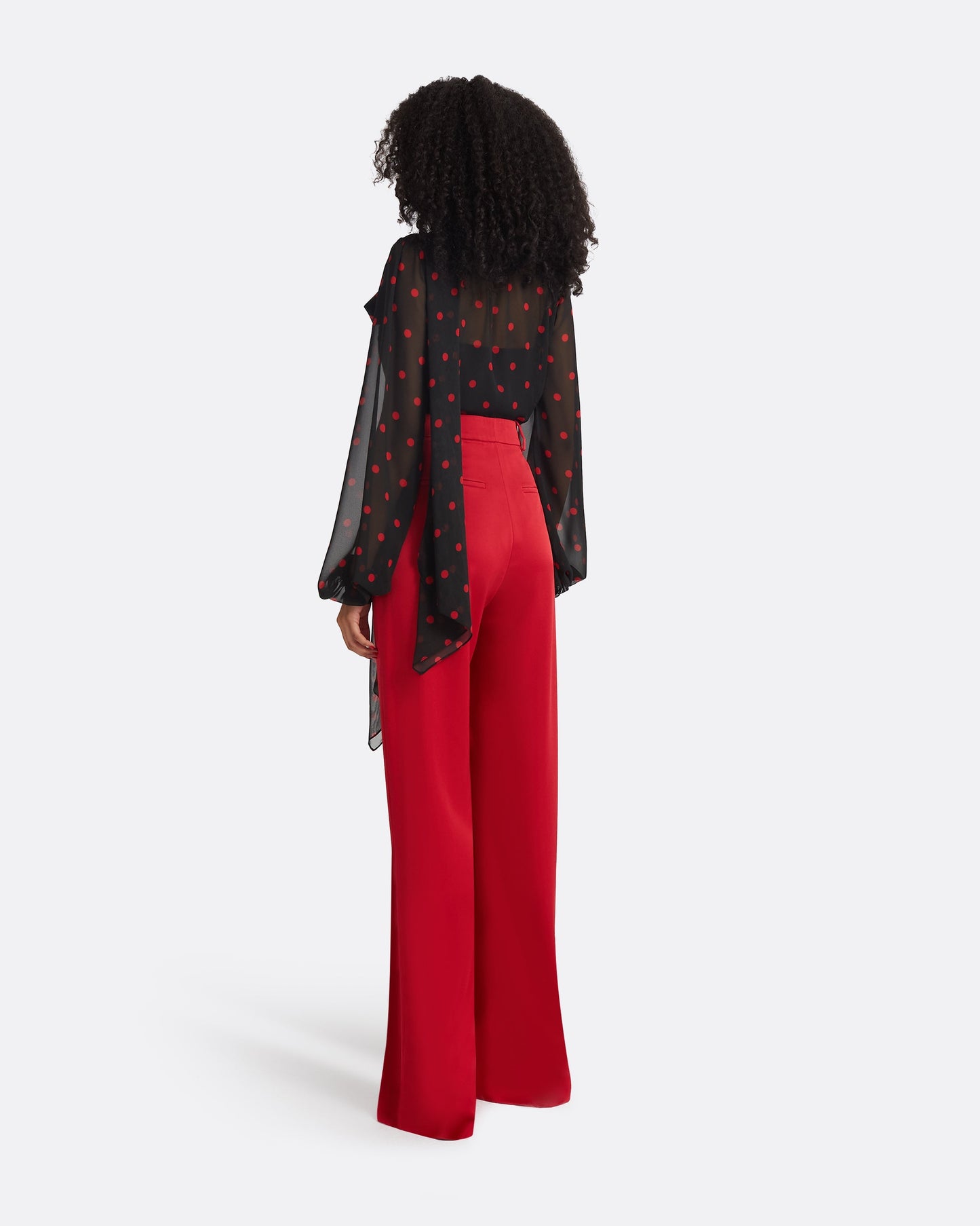 Delfinane Black & Lacquer Red Top