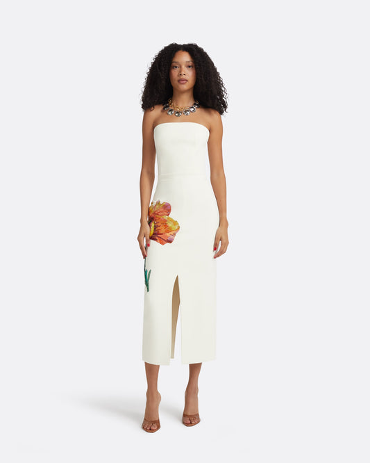 Grainee Ivory & Poppy Field Embroidery Skirt