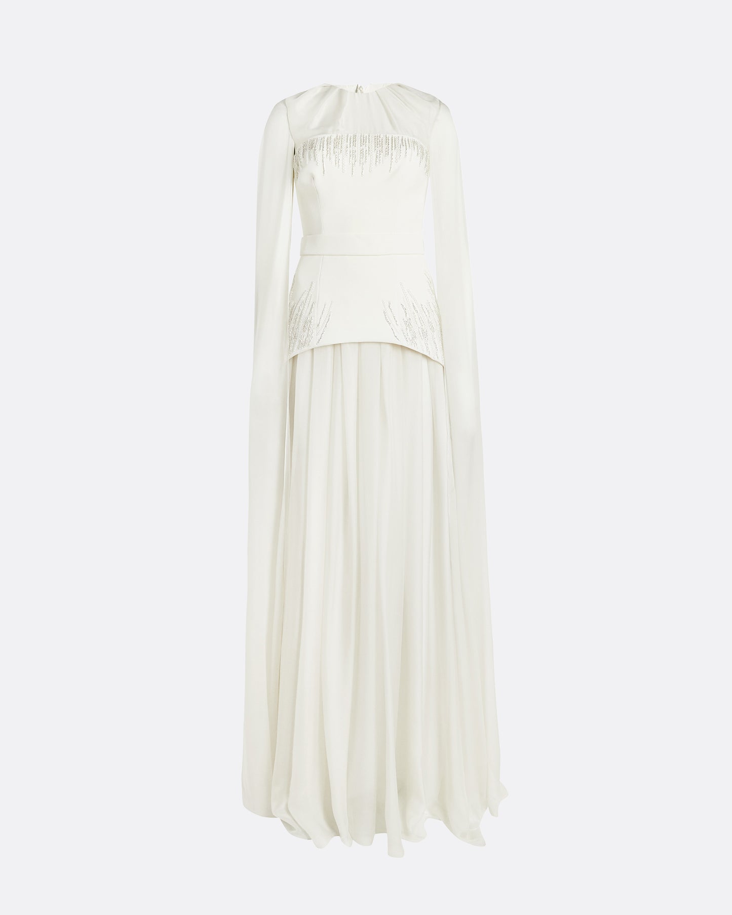 Gloria Ivory Long Dress