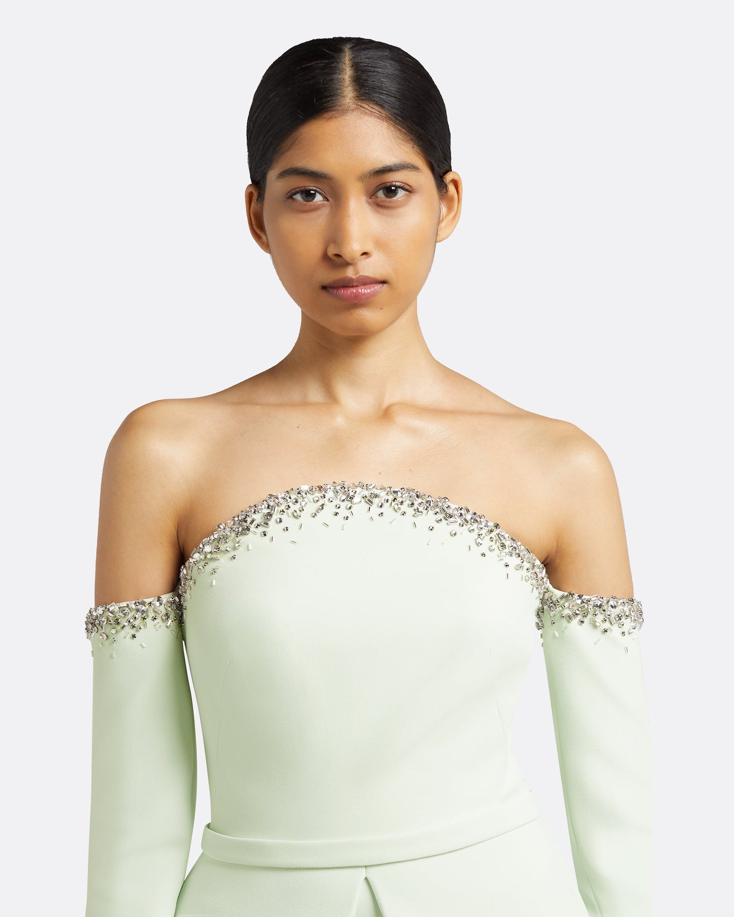 Giuliana Spearmint Long Dress