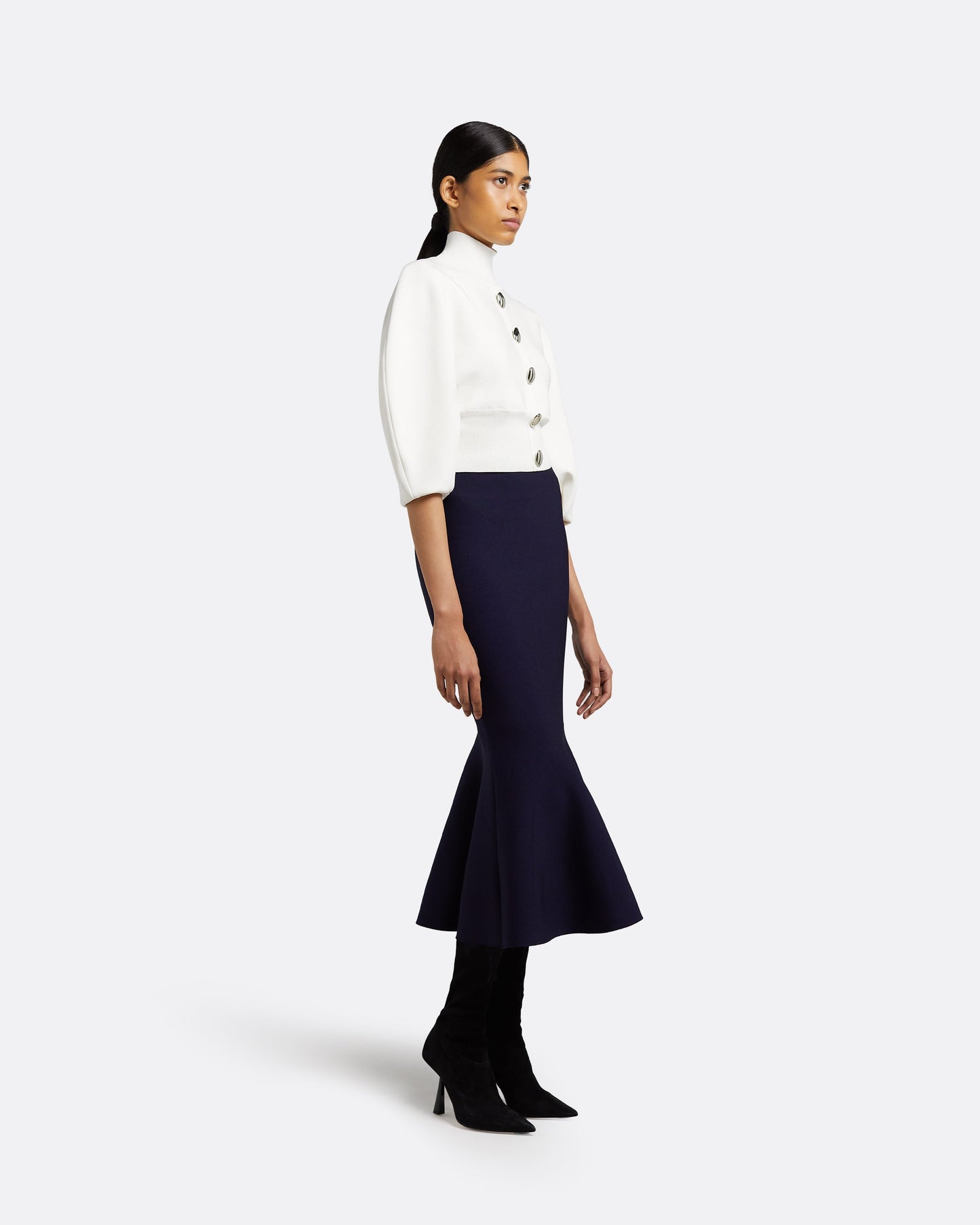 Kimberley Navy Knit Skirt