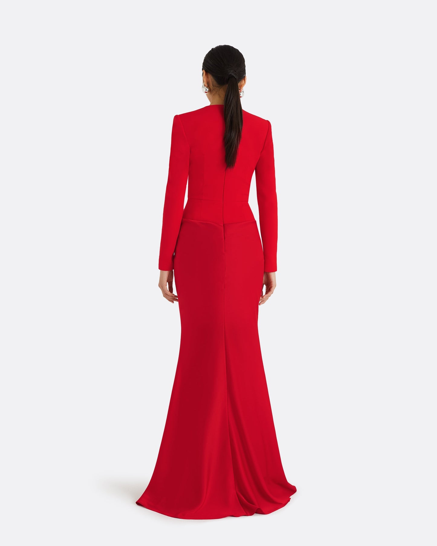 Naira Cherry Red Long Dress