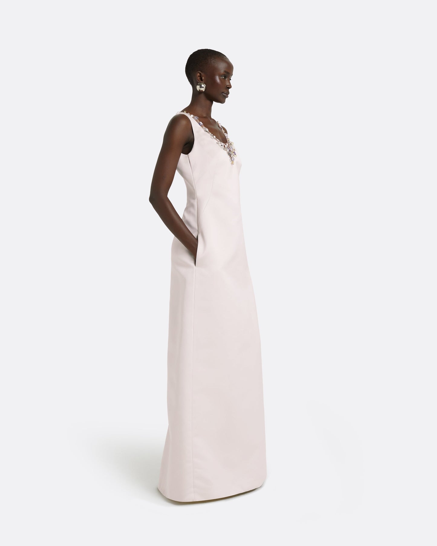 Mariam Barely Pink Long Dress