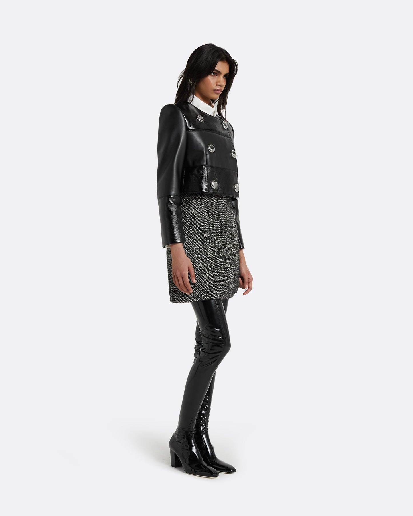 Bronagh Black Wool Skirt