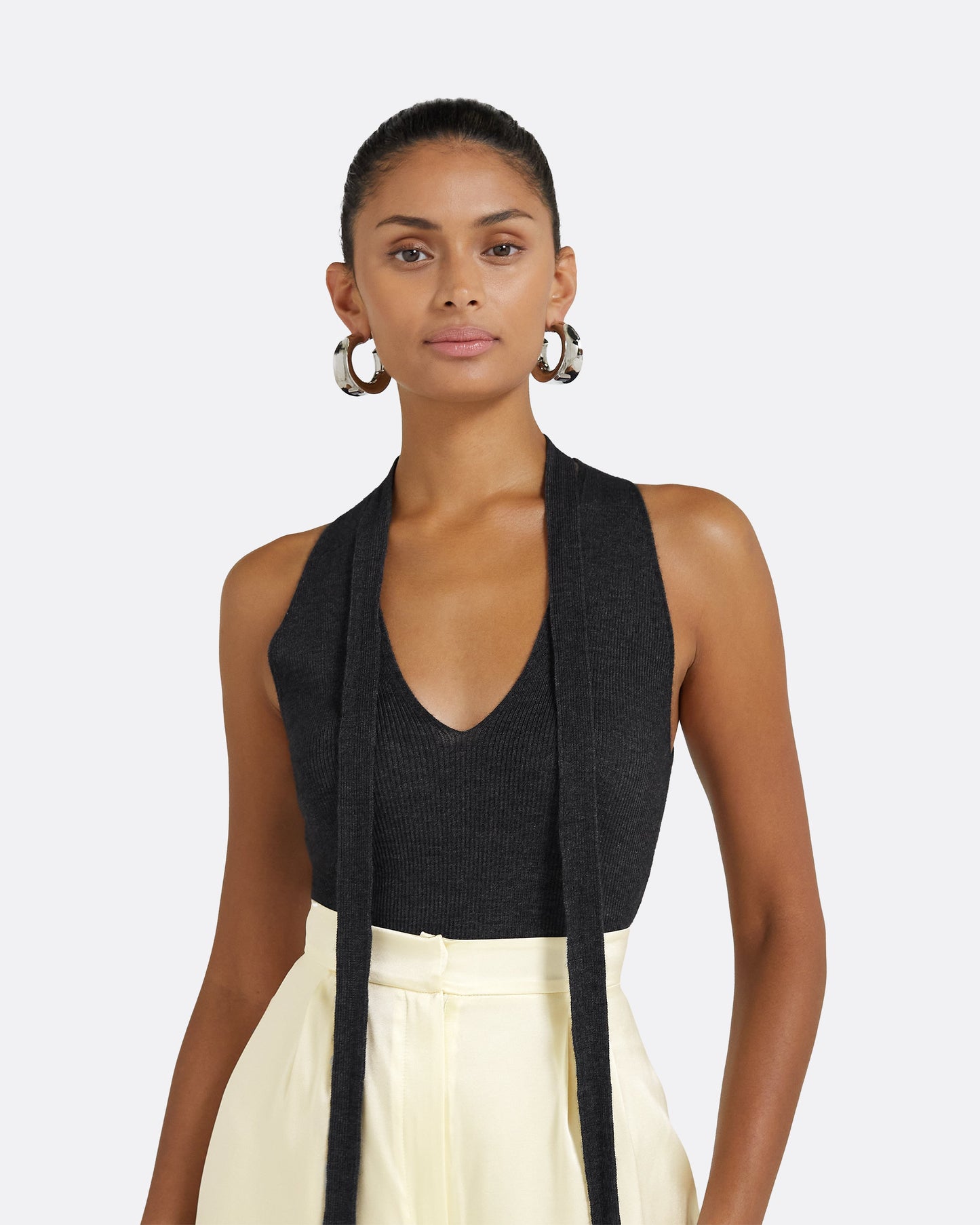 Titu Grey Melange Knit