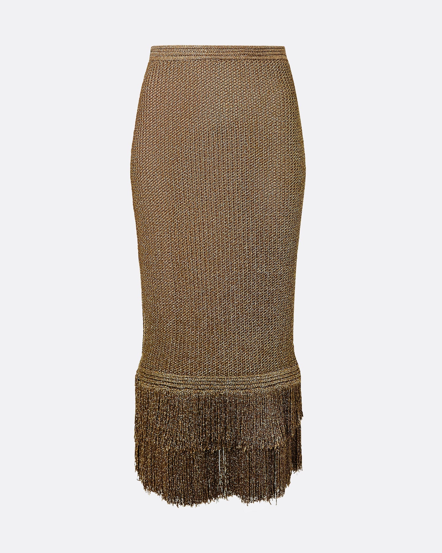 Remmie Gold Knit Skirt