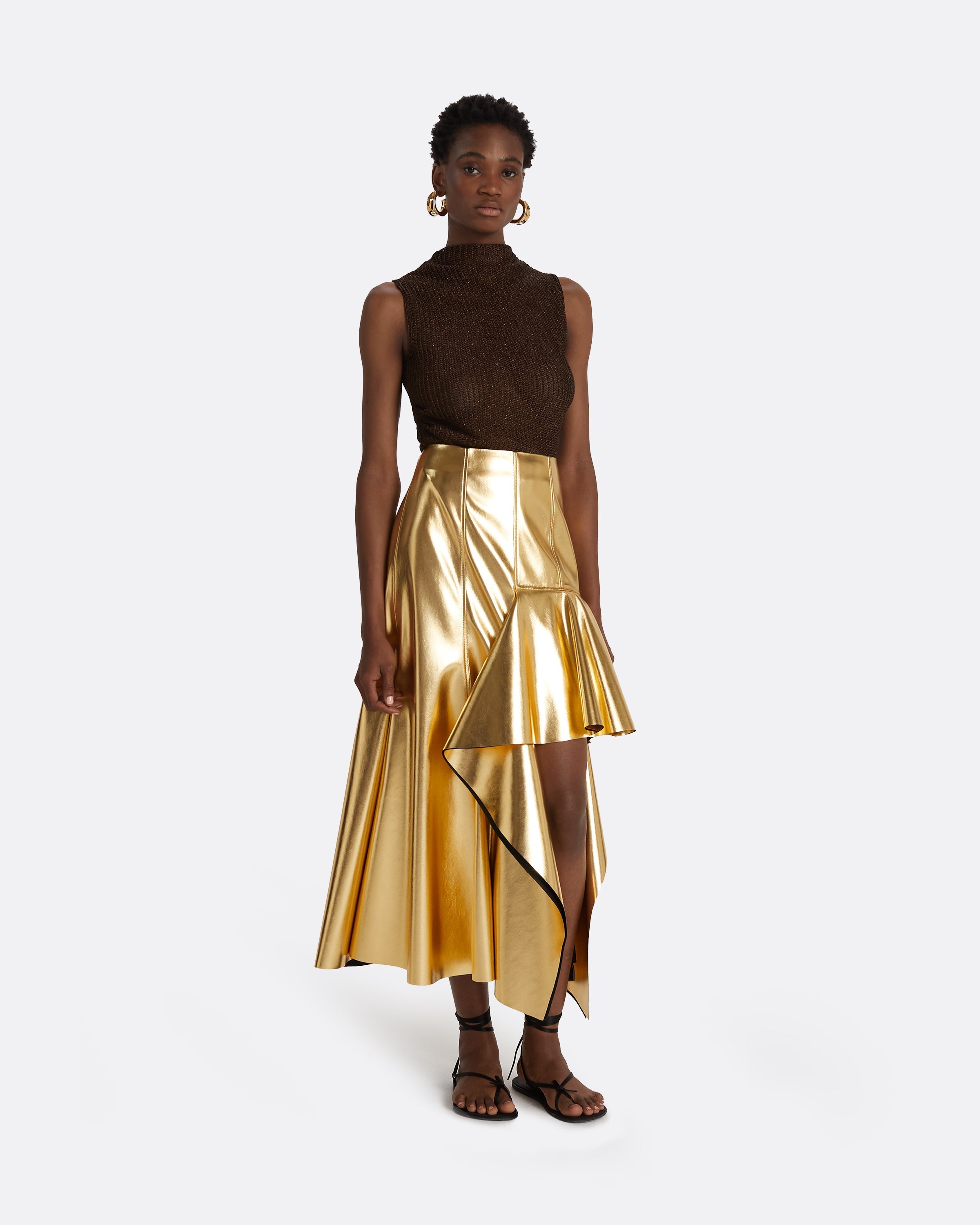 Skirt and top gold on sale