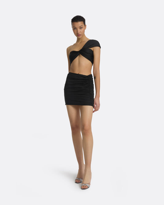 Shauna Black Swim Skirt