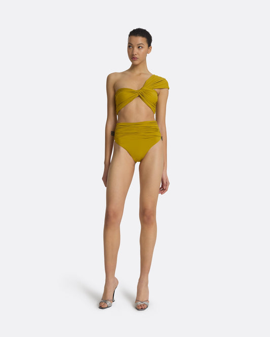 Gisella Chartreuse Bikini Top