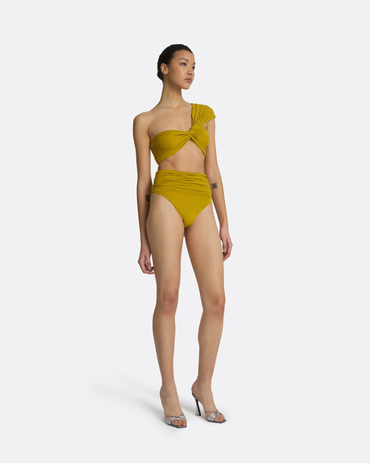 Gisella Chartreuse Bikini Top