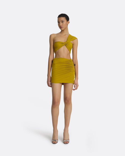 Gisella Chartreuse Bikini Top