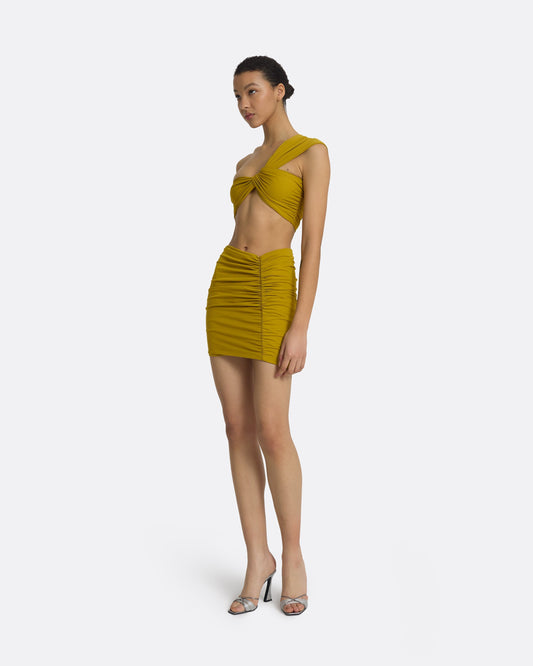 Gisella Chartreuse Bikini Top