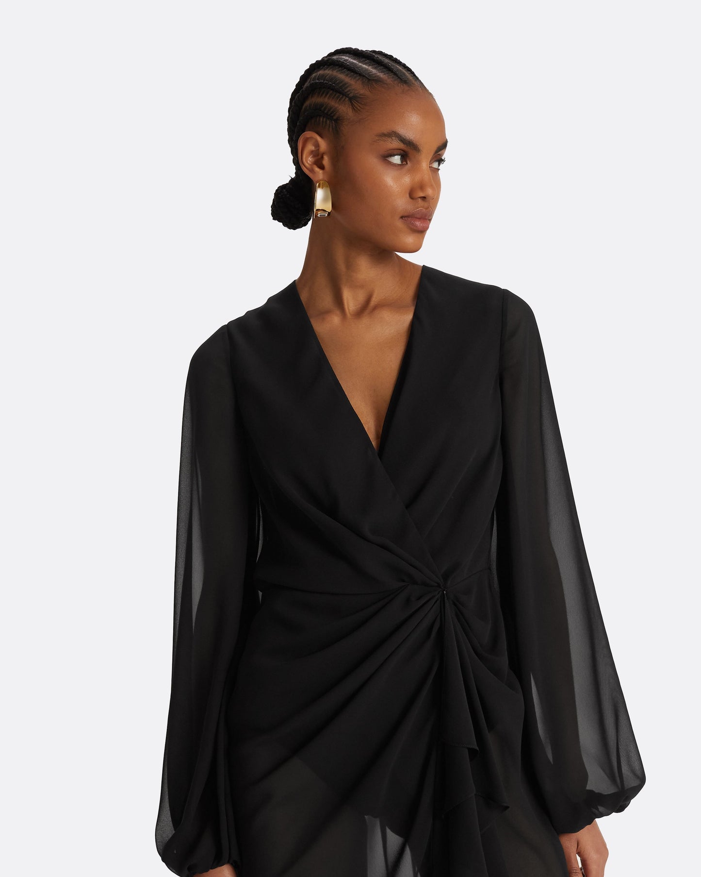 Prova Black Midi Dress