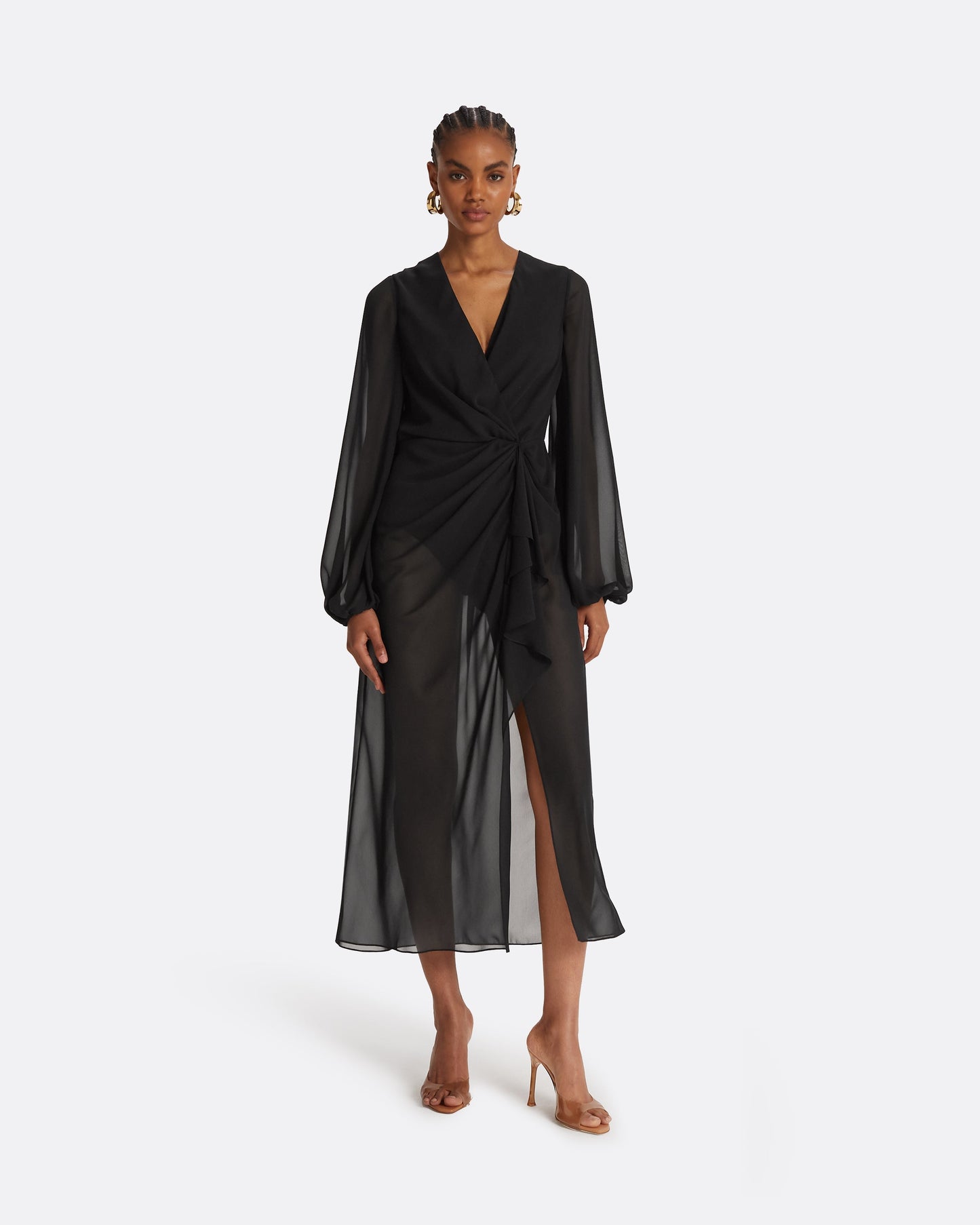 Prova Black Midi Dress