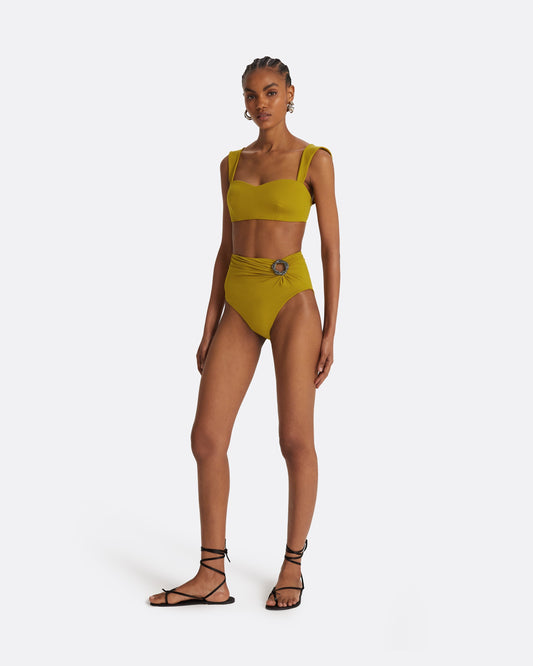 Tabi Chartreuse Bikini Bottom