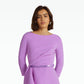 Paisley Lupine Top With Embroidered Belt