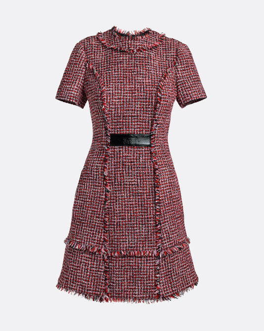 Misa Short Dress in Multi-Pinks