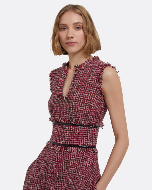 Dorothy Midi Dress in Multi-Pinks