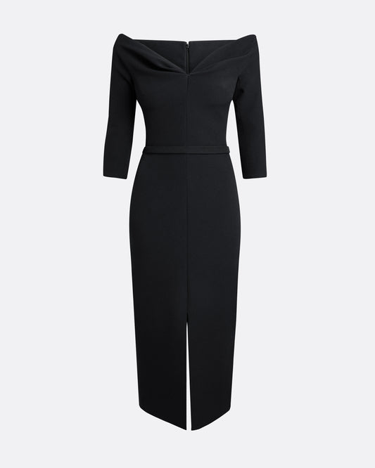 Linda Midi Dress in Black
