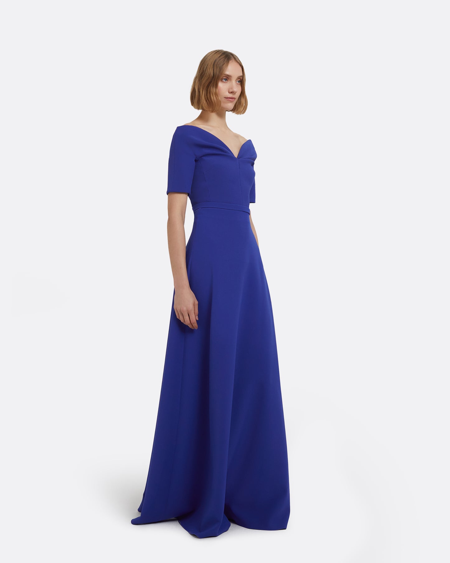 Lydia Long Dress in Skiathos Blue