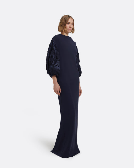 Amiren Long Dress in Navy on Maritime