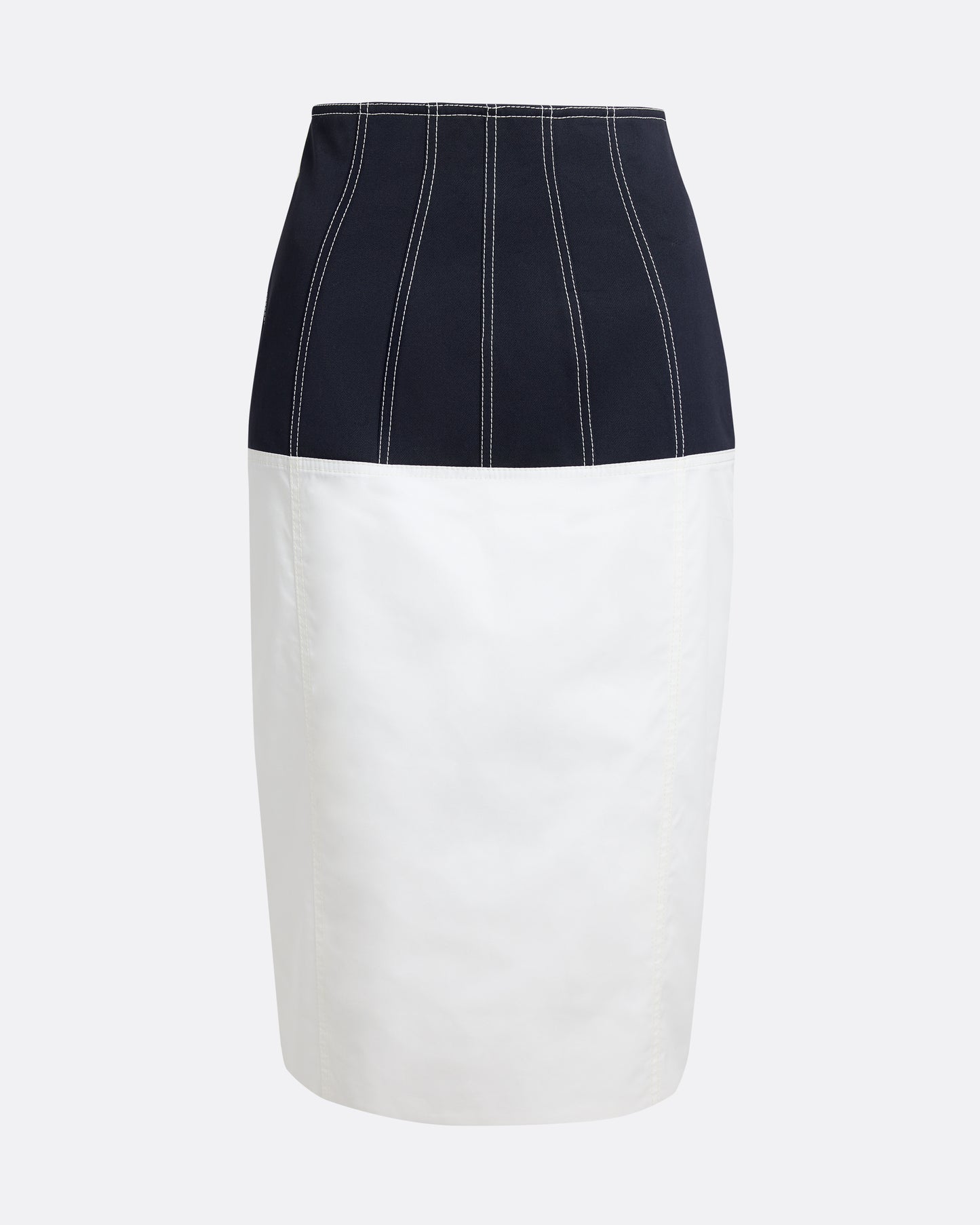 Gemma Skirt in Midnight Navy and Ivory