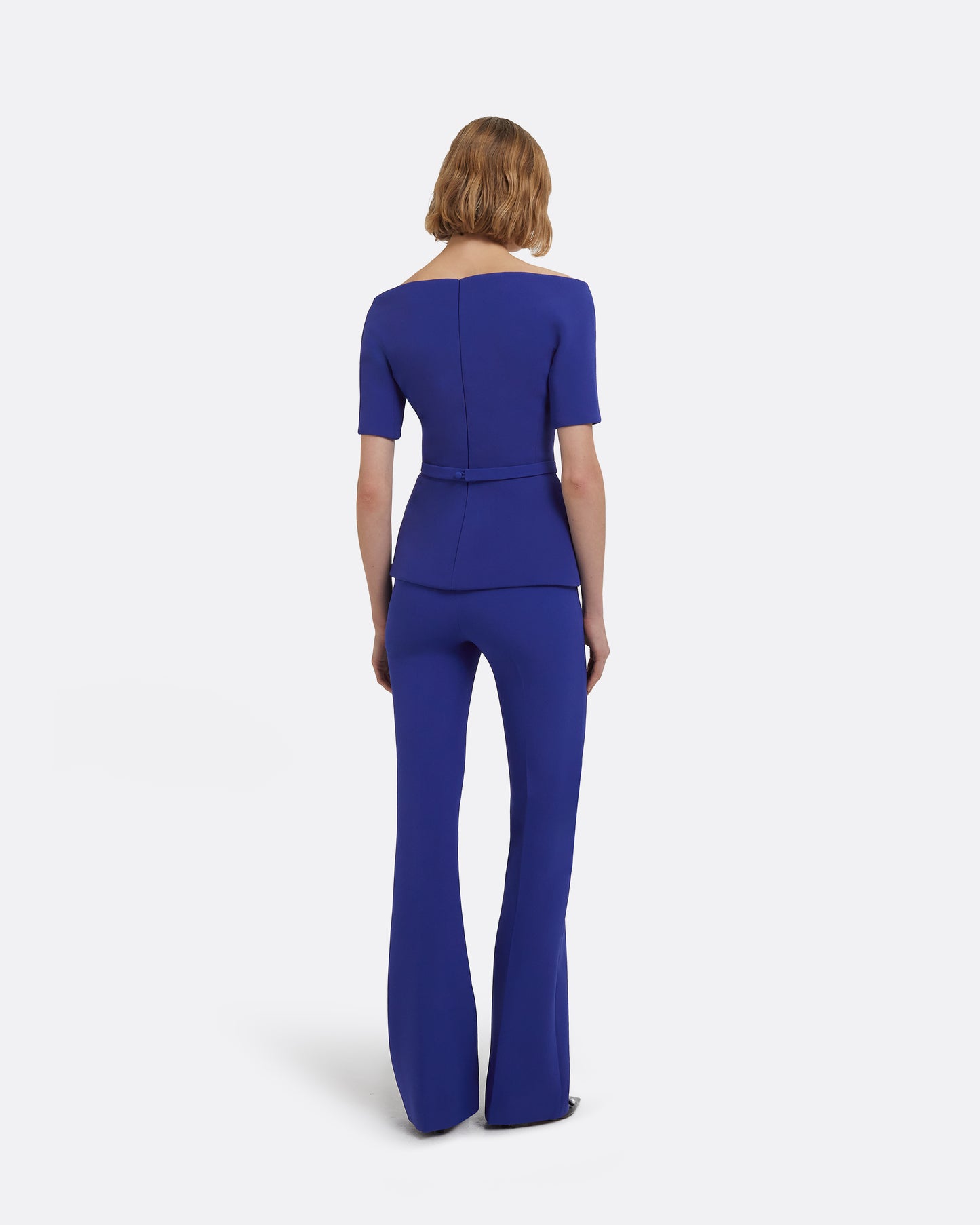 Lyddie Tops in Skiathos Blue with Multi-Blues Belt