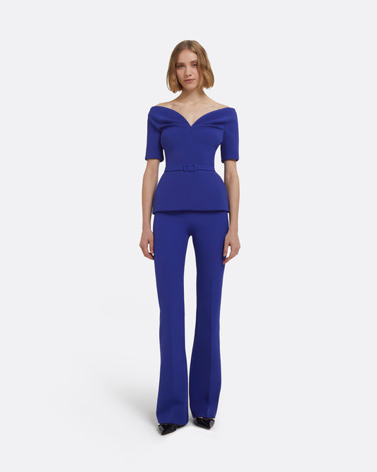 Alexa Trousers in Skiathos Blue