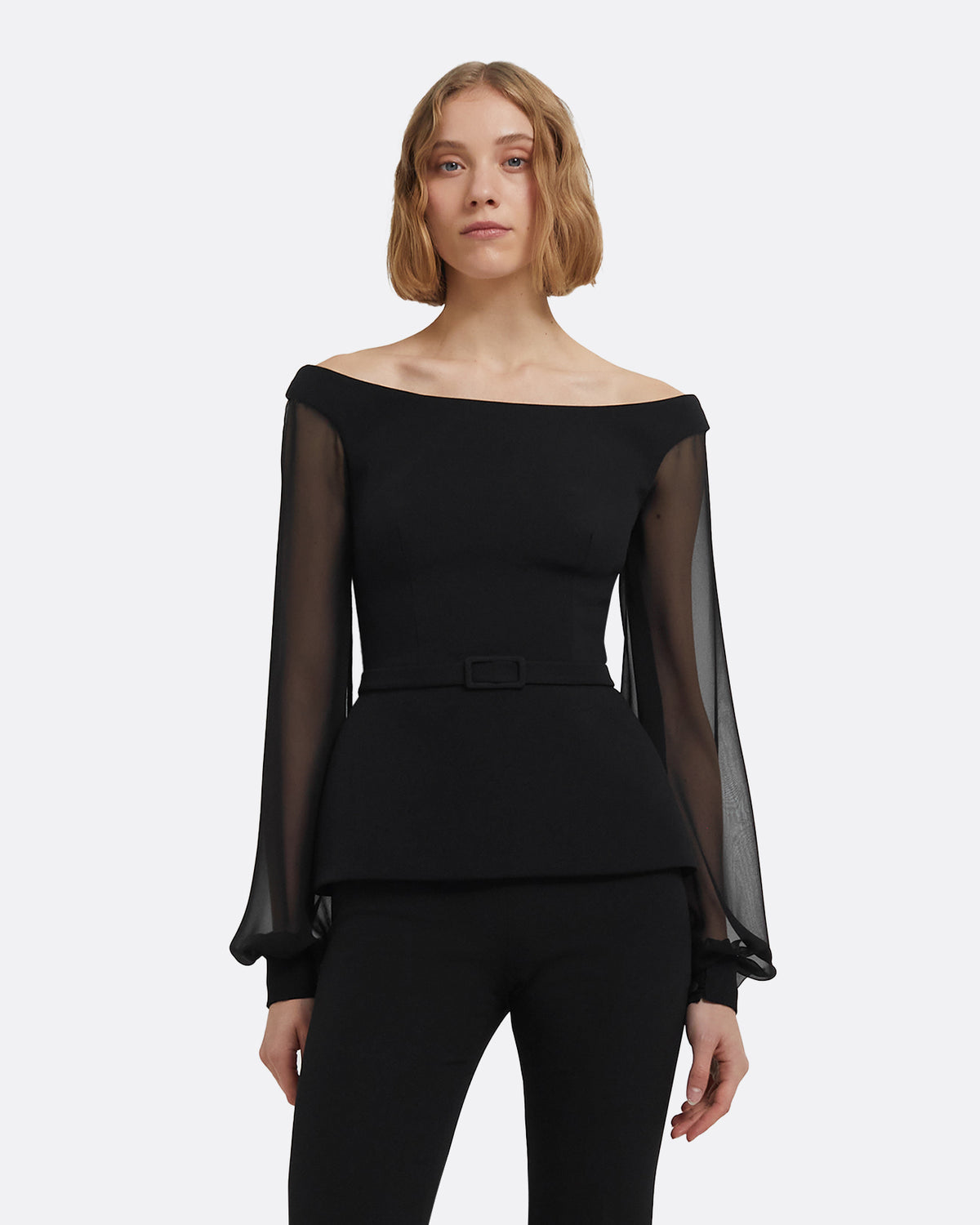 Breena Breena Top in Black – Safiyaa London