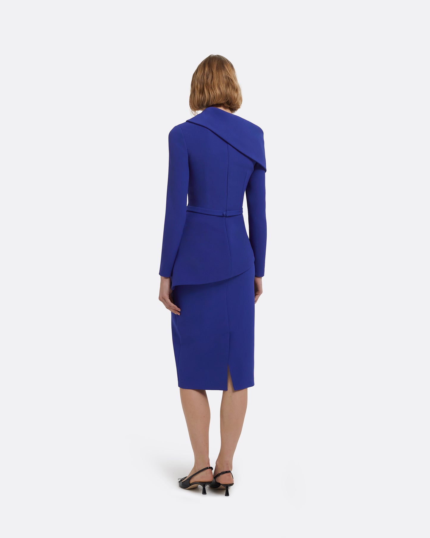 Odessa Tops in Skiathos Blue with Multi-Blues Belt
