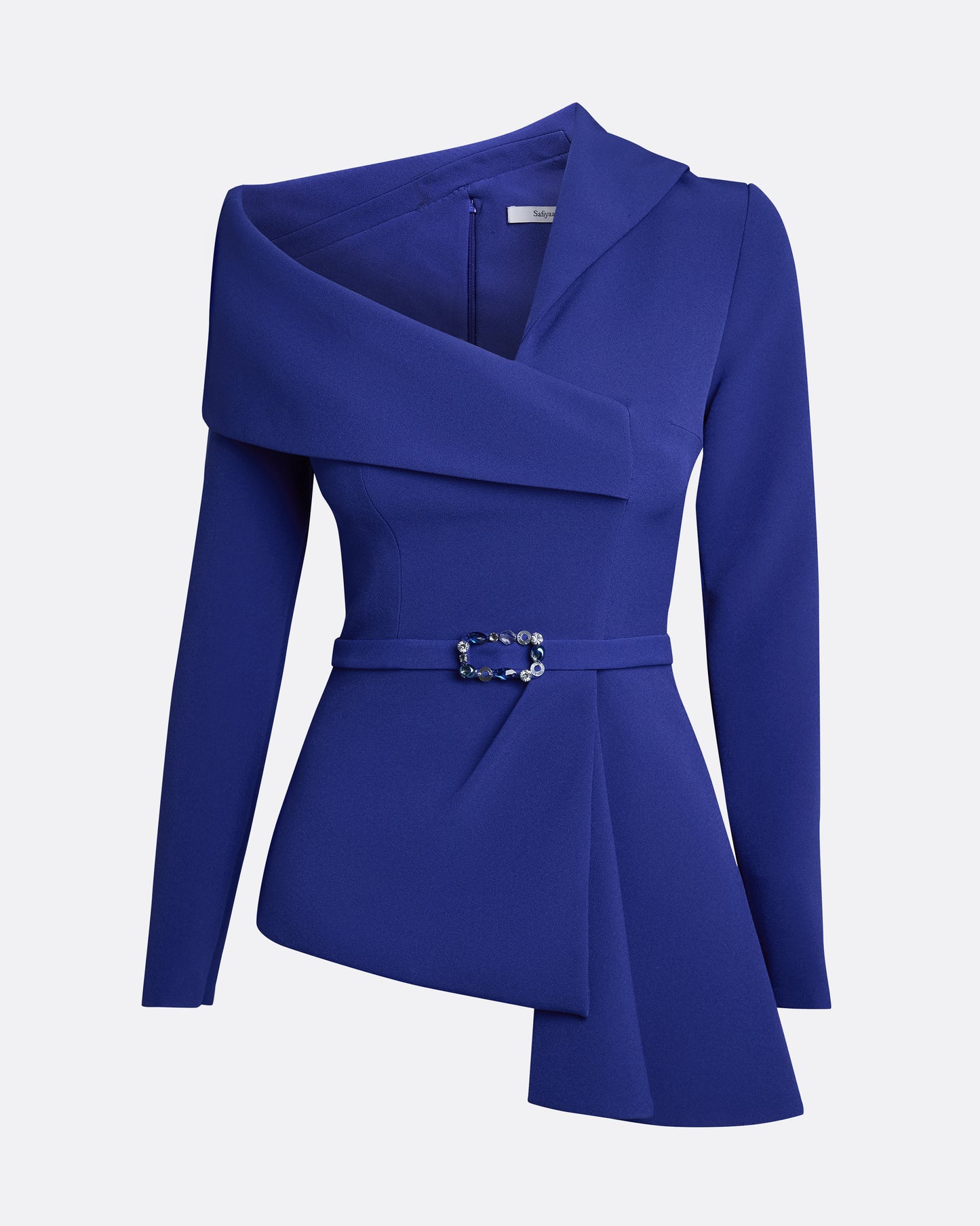 Odessa Tops in Skiathos Blue with Multi-Blues Belt