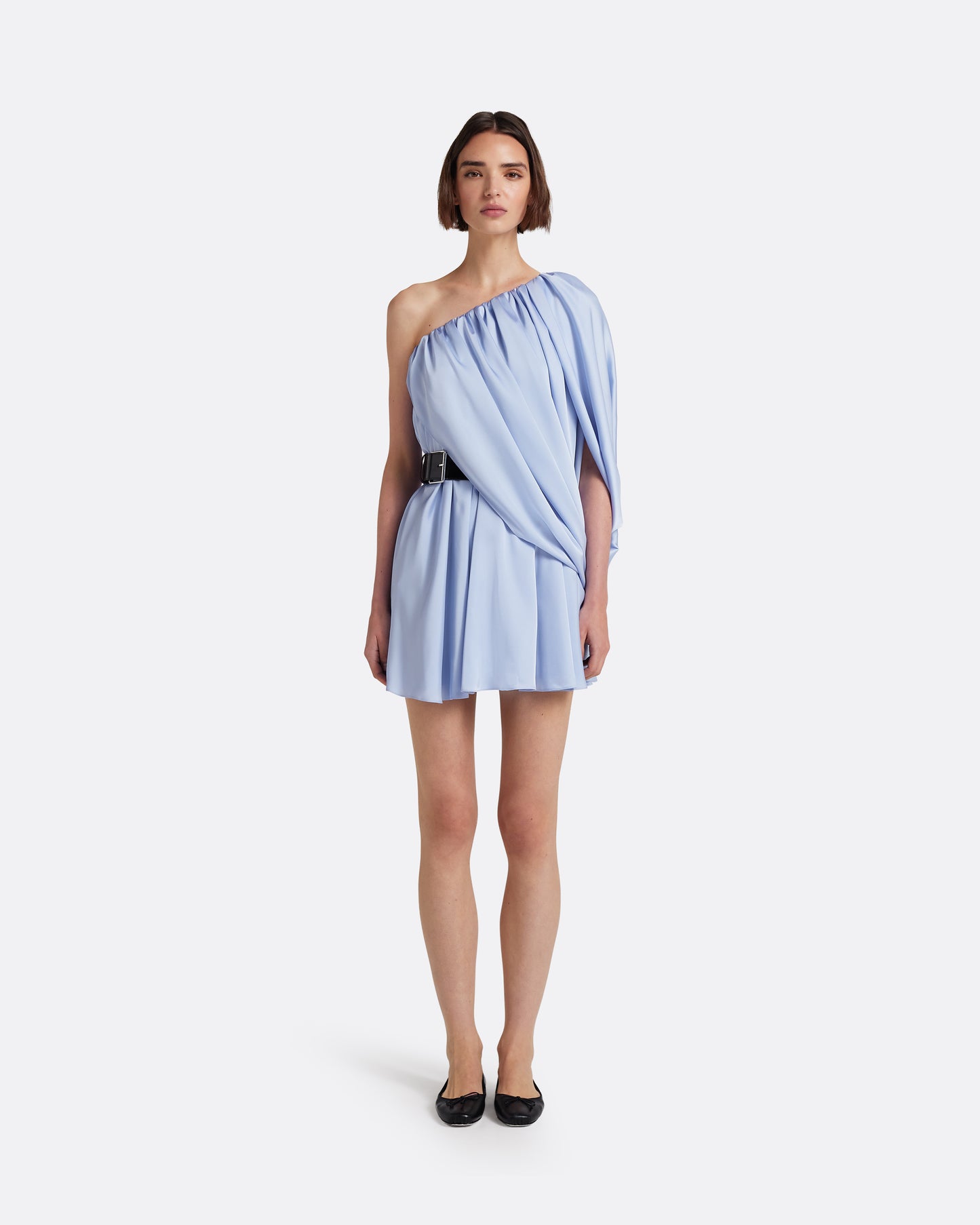Flourine Mini Dress in Soft Sky