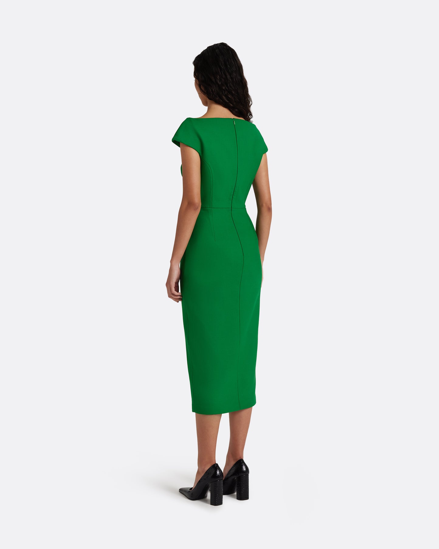 Klea Midi Dress in Blade Green