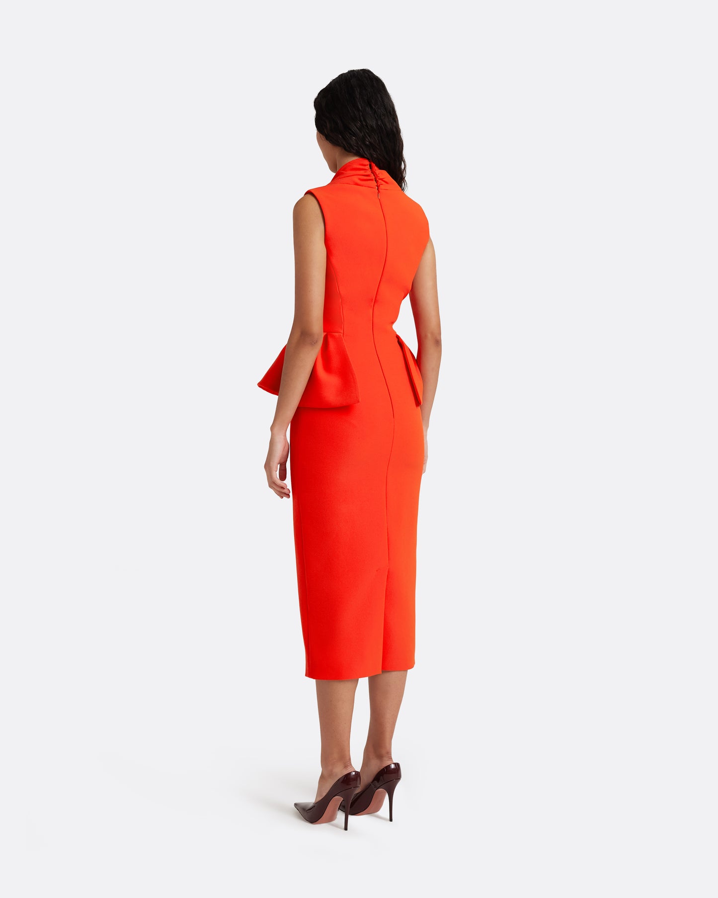 Milou Midi Dress in Apple Red