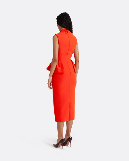 Milou Midi Dress in Apple Red