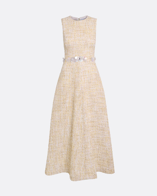 Maisie Midi Dress in Tweed