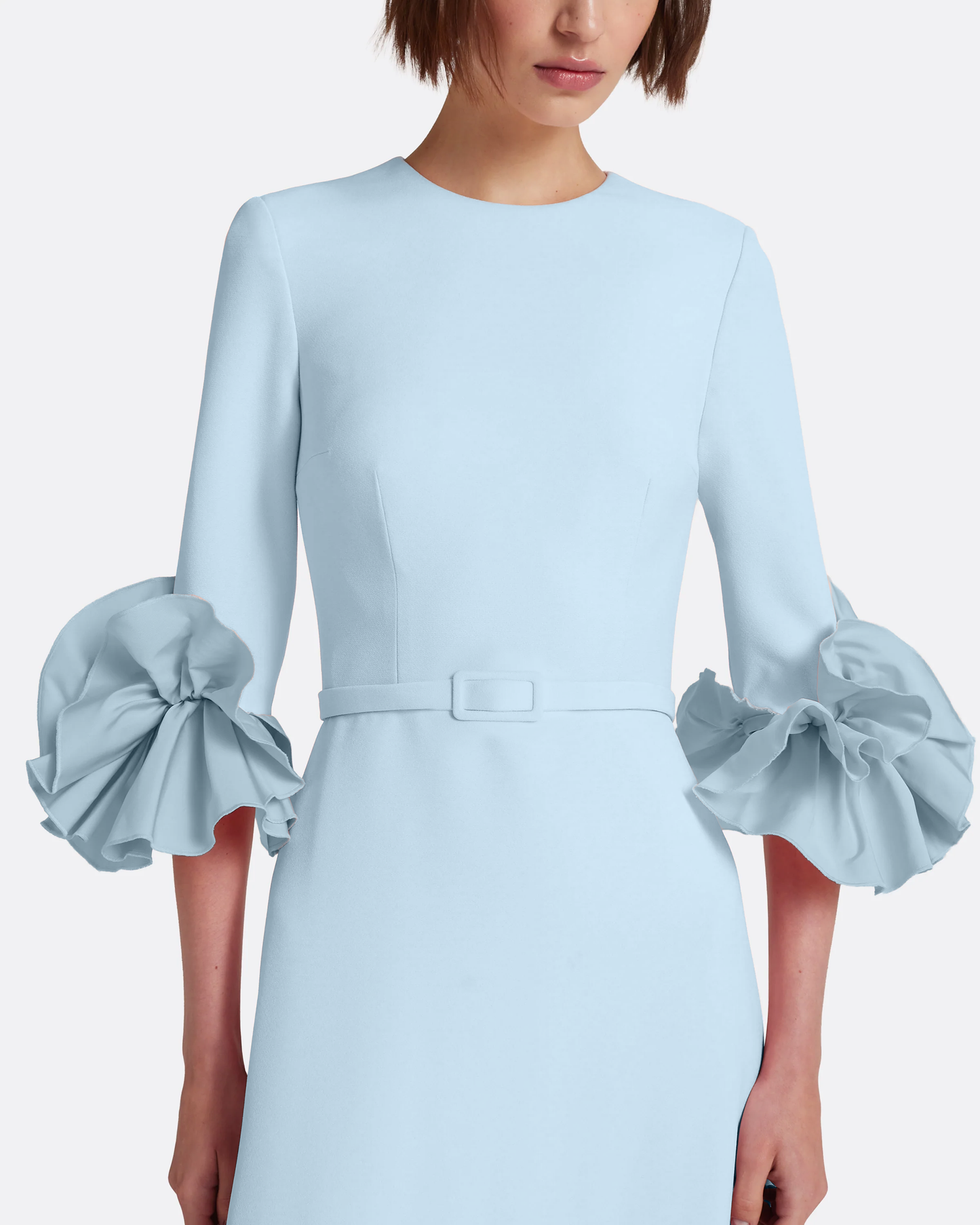 Belen Long Dress in Pale Blue