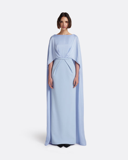Mirabella Long Dress in Soft Sky