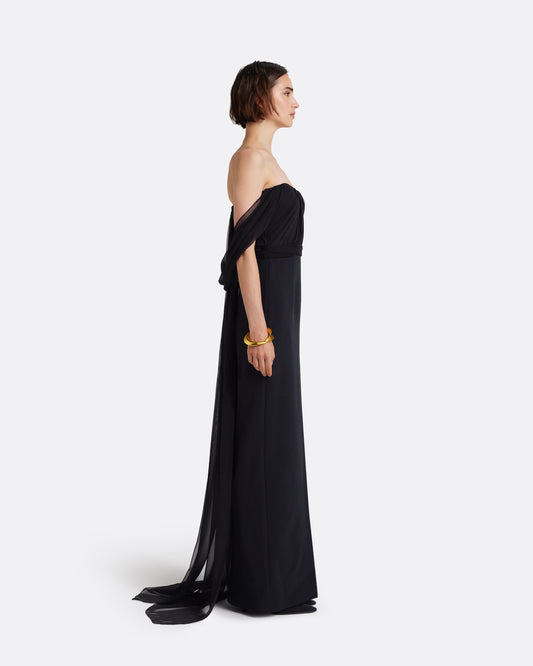 Iselle Dress Long in Black