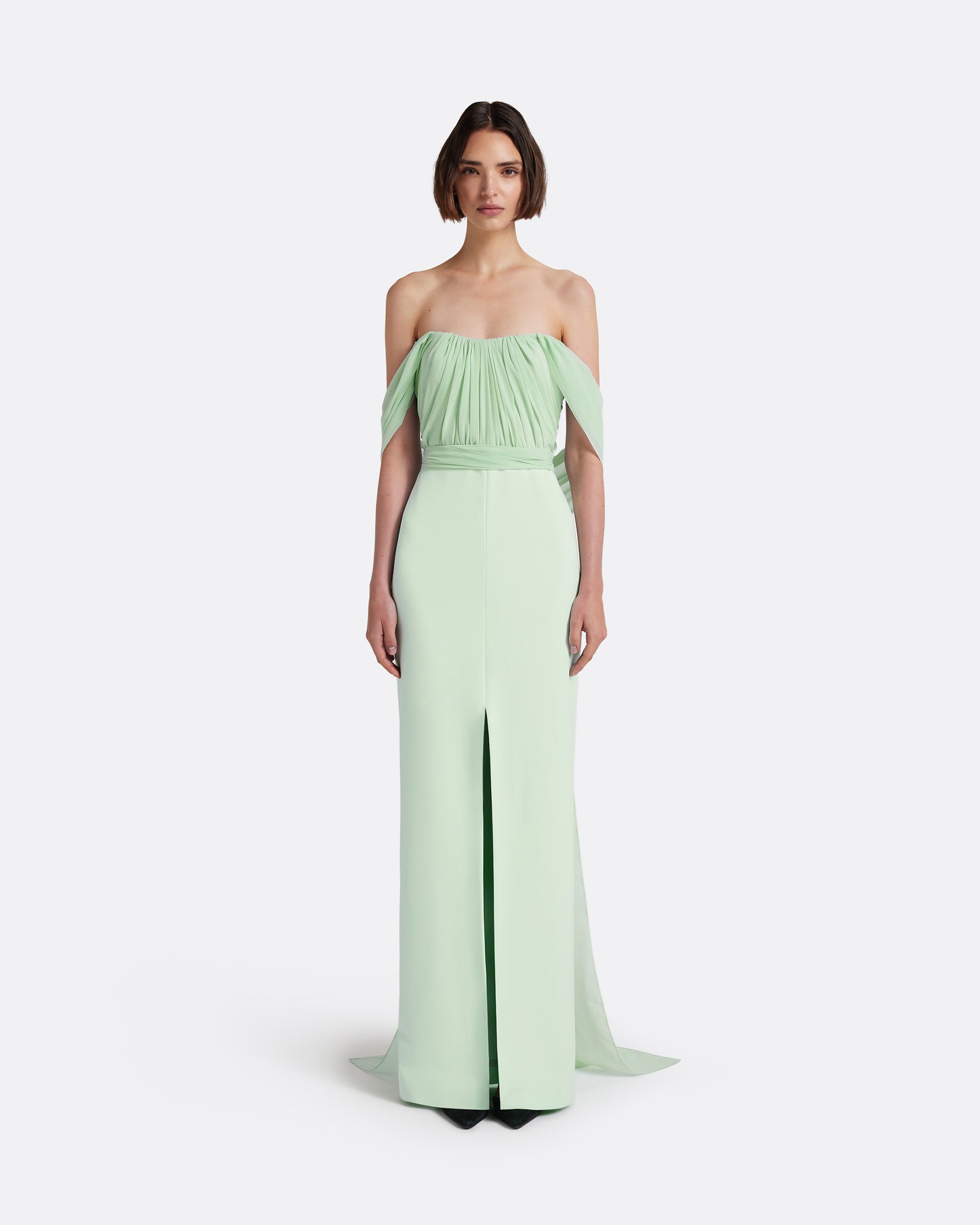 Iselle Dress Long in Sea Glass