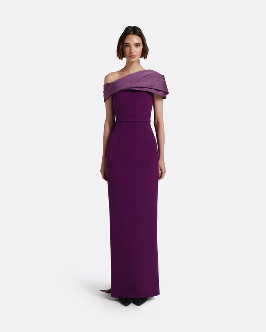 Phira Long Dress in Currant